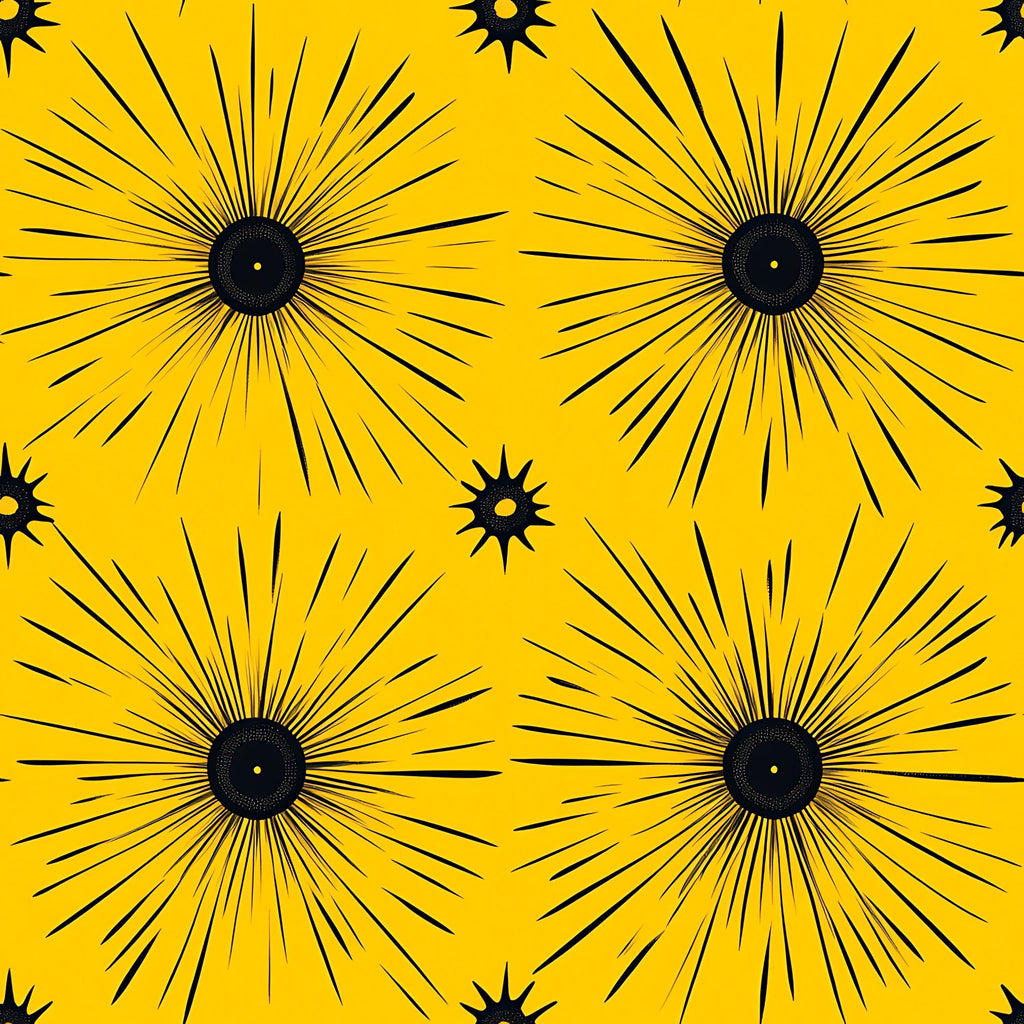 Lemon Burst Pattern 11 Minky Fabric