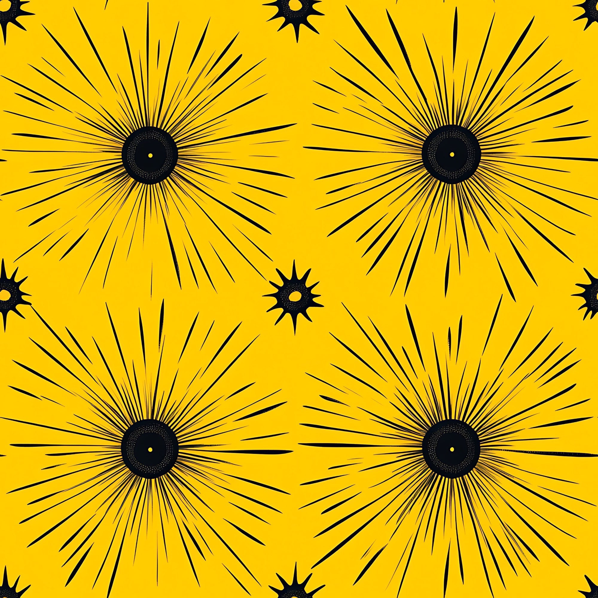 Lemon Burst Pattern 11 Minky Fabric