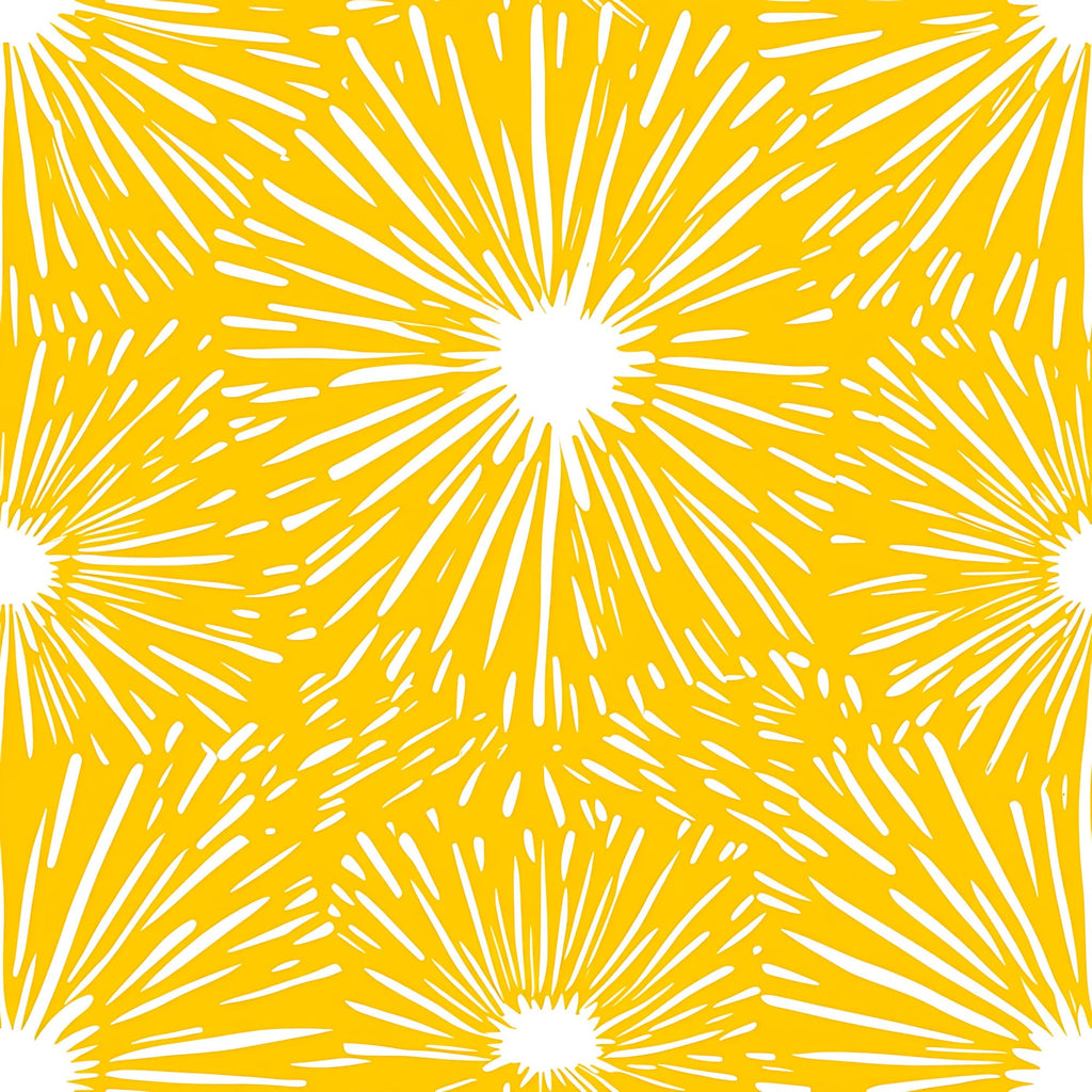 Lemon Burst Pattern 12 Minky Fabric