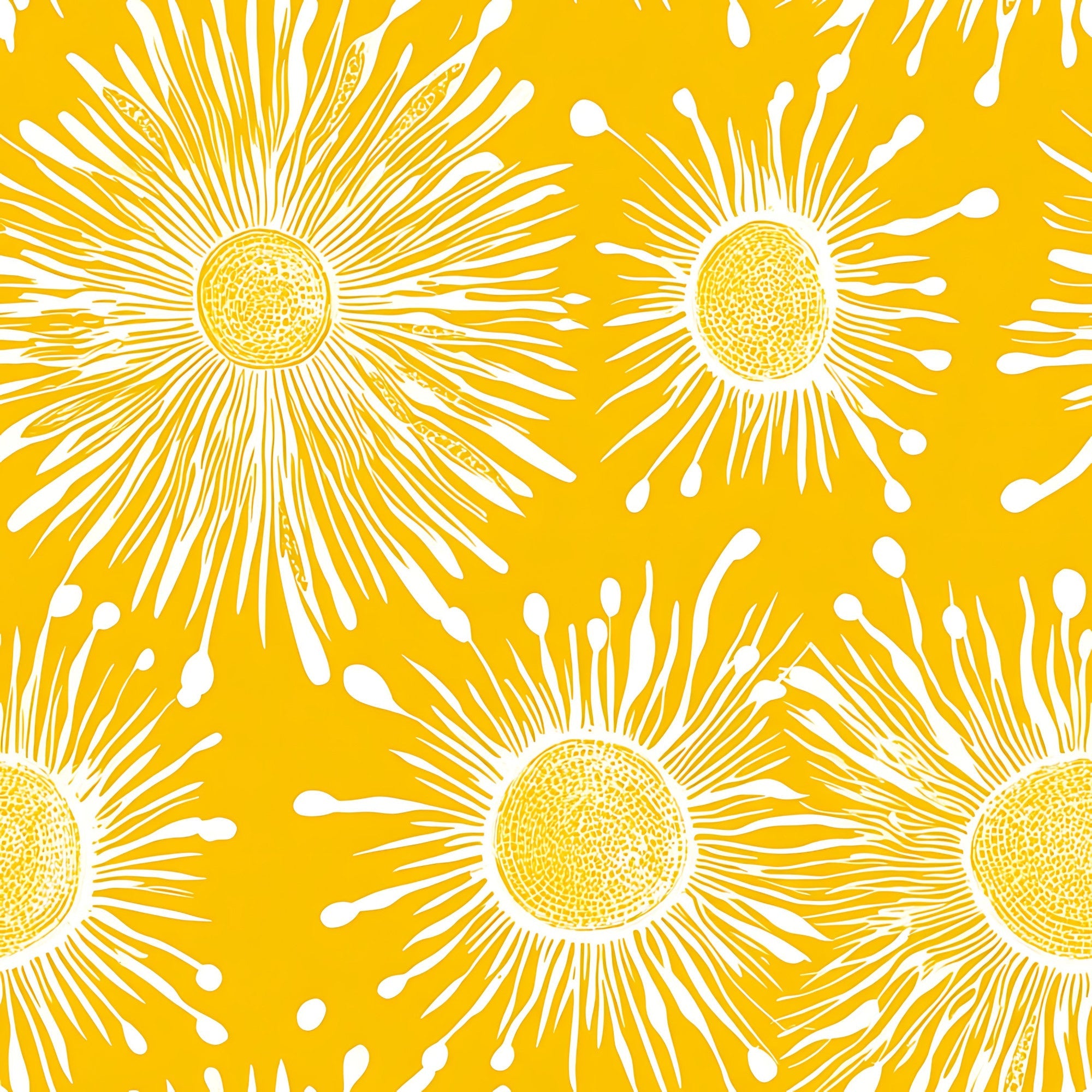Lemon Burst Pattern 14 Minky Fabric