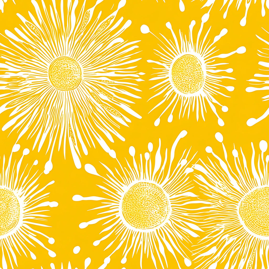 Lemon Burst Pattern 14 Minky Fabric