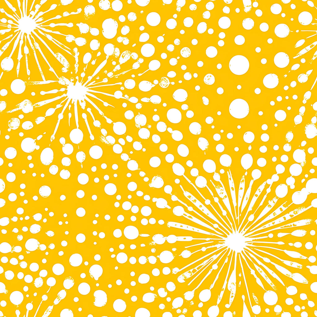 Lemon Burst Pattern 16 Minky Fabric