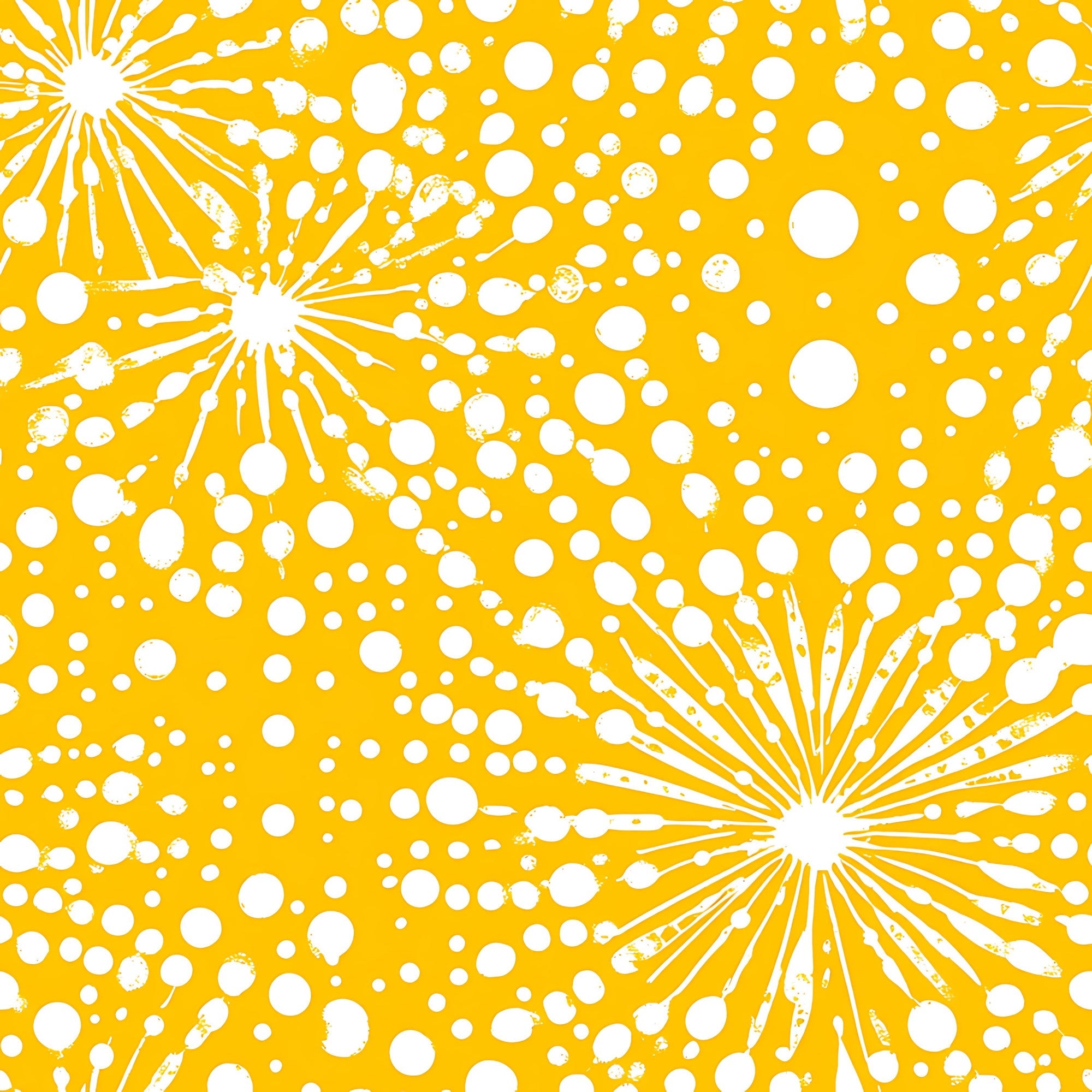 Lemon Burst Pattern 16 Minky Fabric