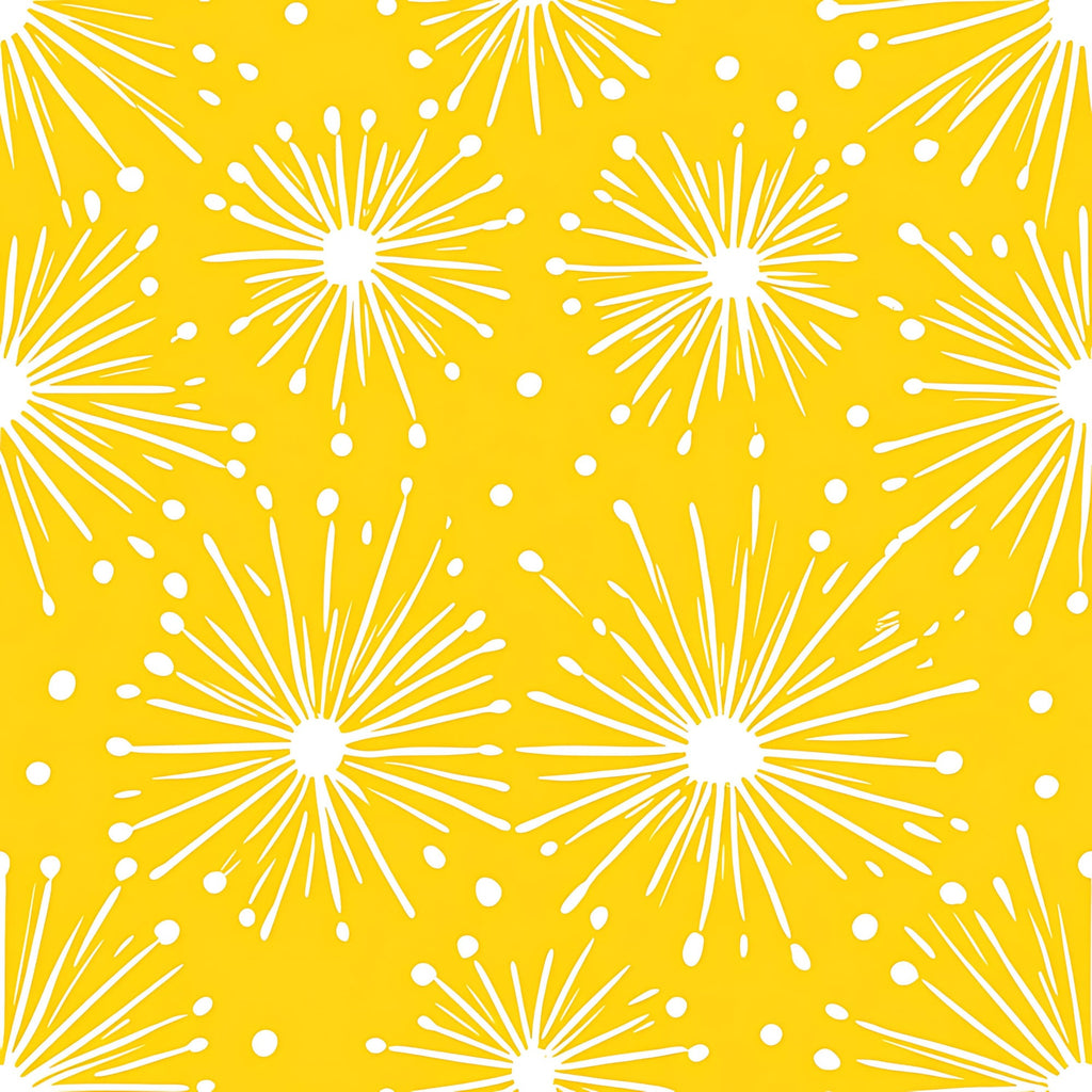 Lemon Burst Pattern 17 Minky Fabric