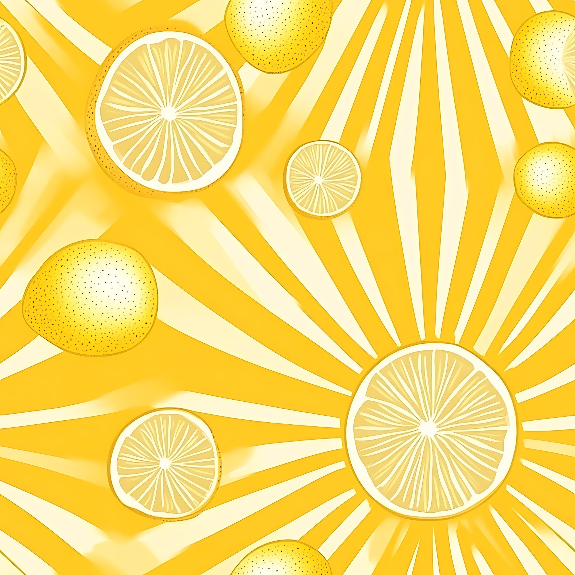 Lemon Burst Pattern 19 Minky Fabric