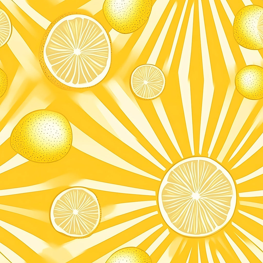 Lemon Burst Pattern 19 Minky Fabric