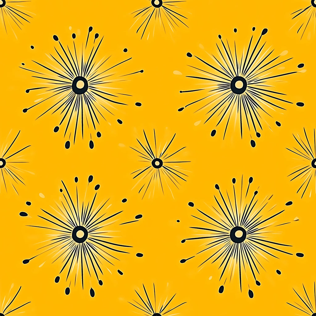 Lemon Burst Pattern 4 Minky Fabric