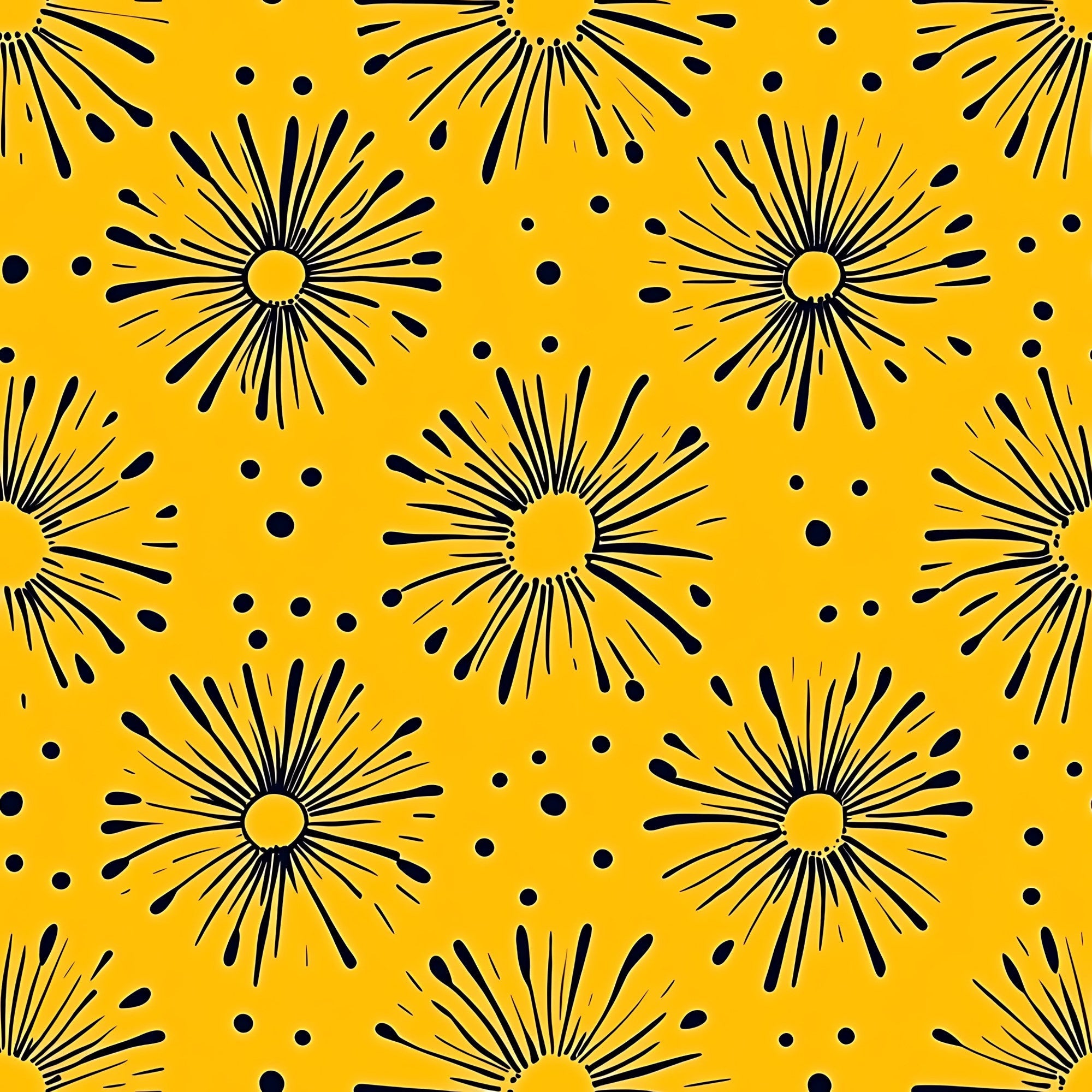 Lemon Burst Pattern 5 Minky Fabric