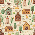 Countryside Charm Pattern 1 Minky Fabric