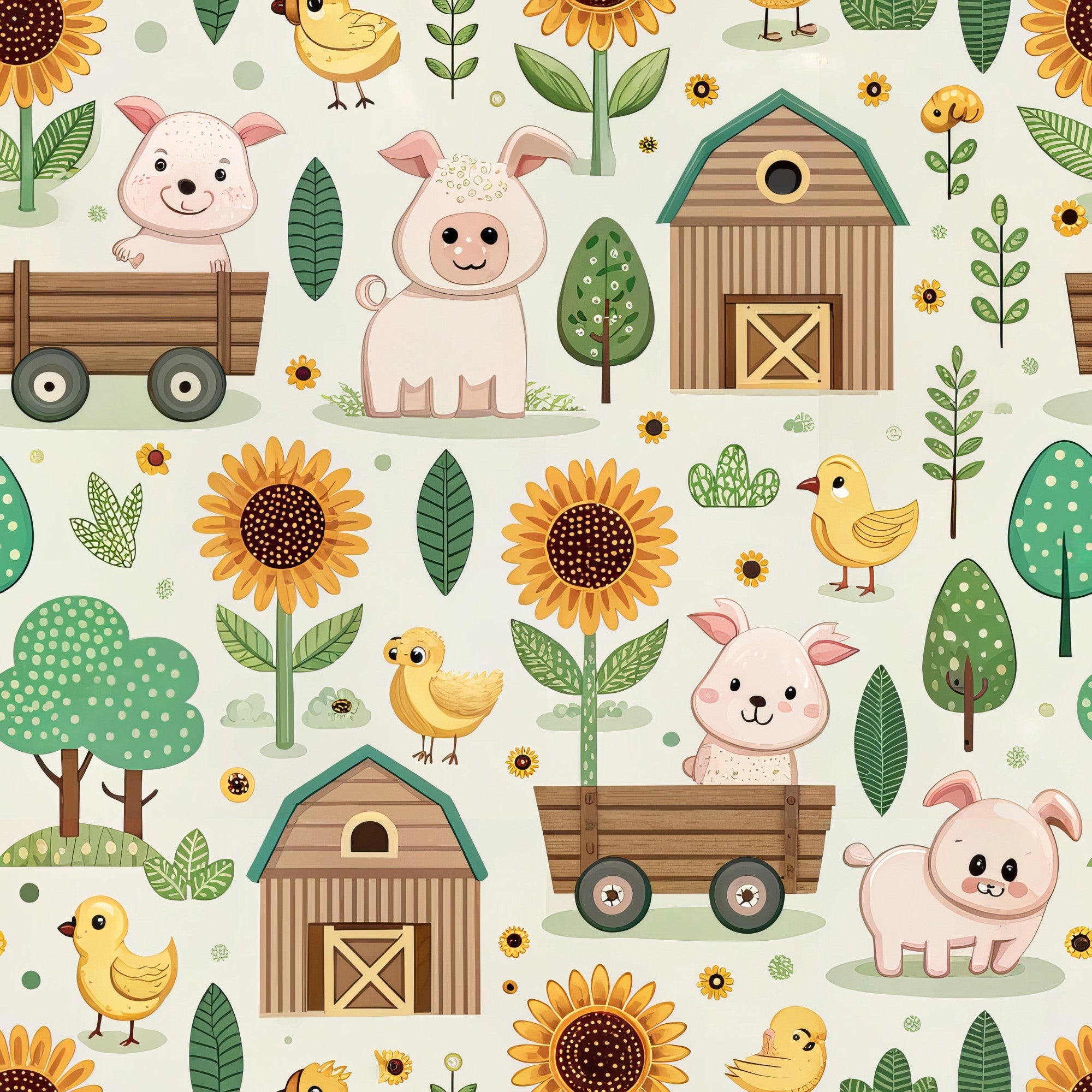 Countryside Charm Pattern 10 Minky Fabric
