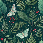 Magical Forest Moth Pattern 12 Minky Fabric