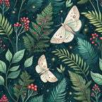 Magical Forest Moth Pattern 3 Minky Fabric