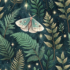 Magical Forest Moth Pattern 5 Minky Fabric