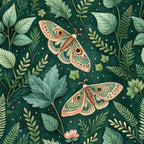 Magical Forest Moth Pattern 6 Minky Fabric