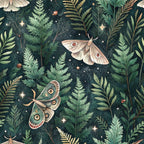 Magical Forest Moth Pattern 8 Minky Fabric