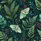 Magical Forest Moth Pattern 9 Minky Fabric
