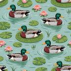 Drakes and Lilies Pattern 11 Minky Fabric