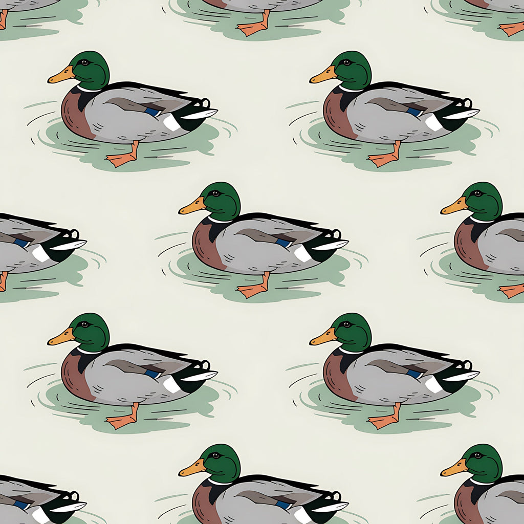 Drakes and Lilies Pattern 12 Minky Fabric