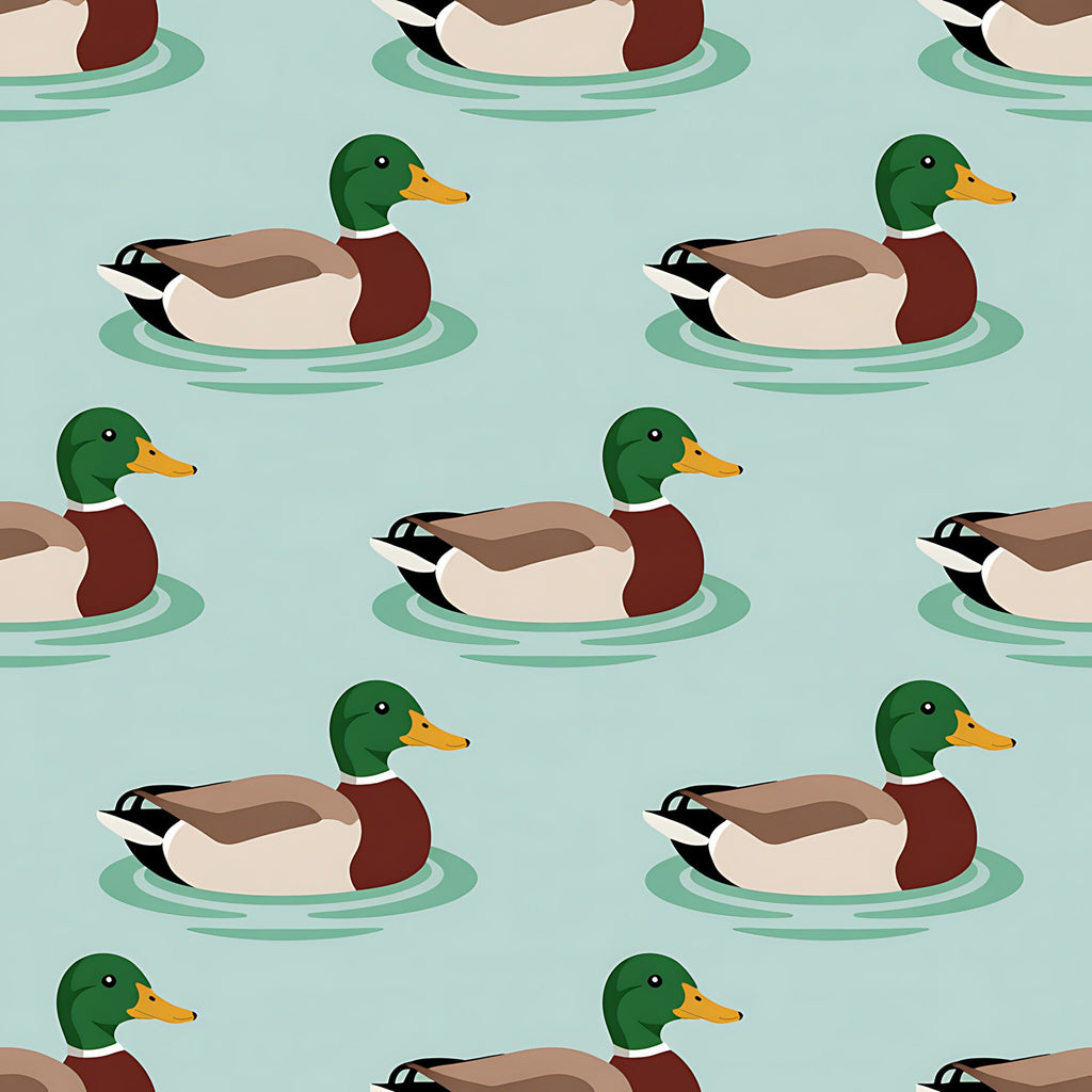 Drakes and Lilies Pattern 13 Minky Fabric