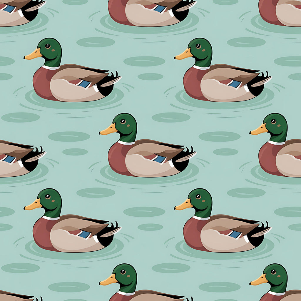 Drakes and Lilies Pattern 14 Minky Fabric