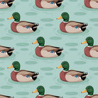 Drakes and Lilies Pattern 14 Minky Fabric
