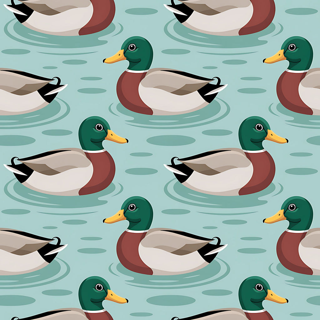 Drakes and Lilies Pattern 15 Minky Fabric