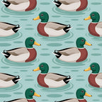 Drakes and Lilies Pattern 15 Minky Fabric