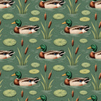 Drakes and Lilies Pattern 16 Minky Fabric
