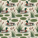 Drakes and Lilies Pattern 17 Minky Fabric
