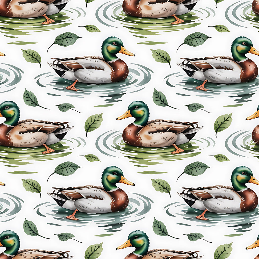 Drakes and Lilies Pattern 21 Minky Fabric