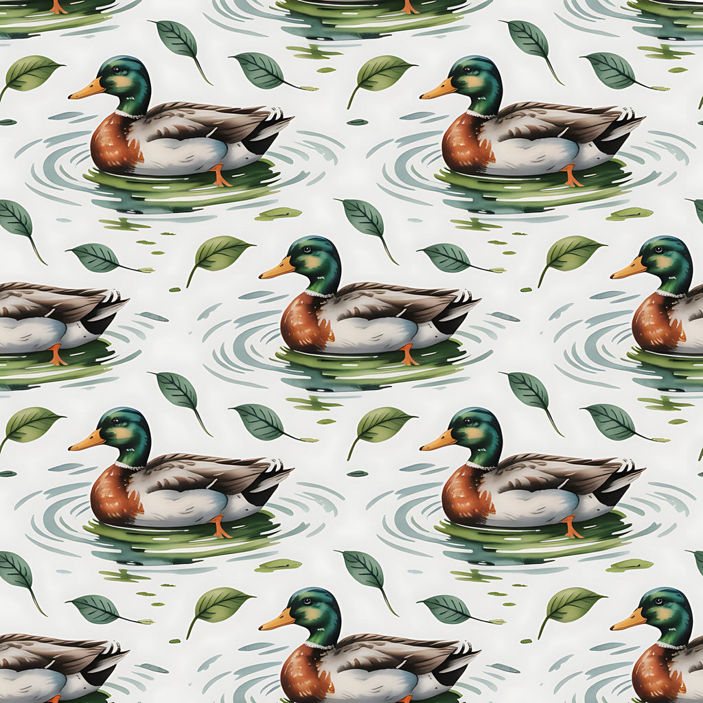 Drakes and Lilies Pattern 22 Minky Fabric