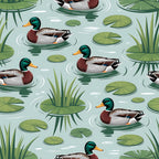 Drakes and Lilies Pattern 4 Minky Fabric