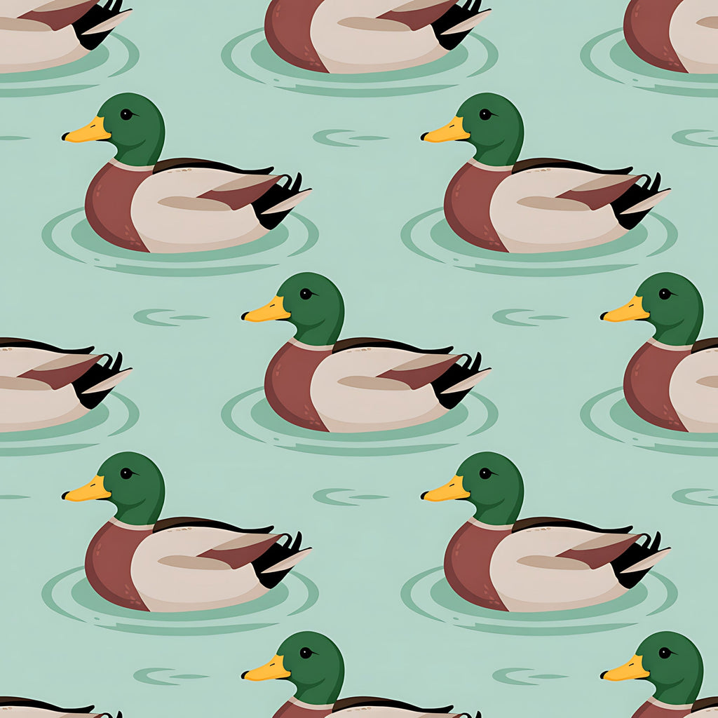 Drakes and Lilies Pattern 5 Minky Fabric