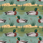 Drakes and Lilies Pattern 8 Minky Fabric