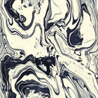marble texture, swirled pattern, black and white, monochromatic, abstract design, fluid lines, organic swirls, marbled effect,, fabric panel, contemporary style, flowing curves, natural stone pattern, geometric abstract, modern aesthetic, liquid marble, artistic swirls, neutral tones