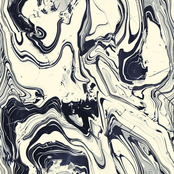 marble texture, swirled pattern, black and white, monochromatic, abstract design, fluid lines, organic swirls, marbled effect,, fabric panel, contemporary style, flowing curves, natural stone pattern, geometric abstract, modern aesthetic, liquid marble, artistic swirls, neutral tones