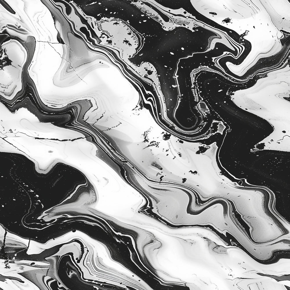 black, white, gray, marble pattern, swirled design, fluid lines, abstract art, organic shapes, flowing texture,, fabric panel, monochrome, liquid marble, contemporary style, artistic swirls, natural stone texture, marbled effect