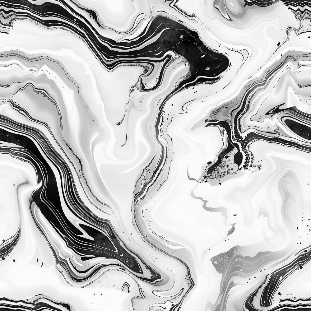 black, white, gray, marble texture, swirled pattern, abstract design, flowing lines, organic shapes, marbled effect, stone pattern, modern style, contemporary art, fluid motion, natural texture,, fabric panel, monochrome, veined marble, artistic swirls, geological pattern