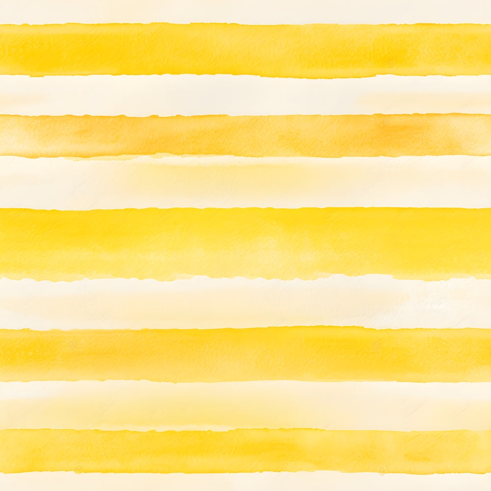yellow stripes, cream stripes, watercolor stripes, horizontal bands, sunny yellow, golden yellow, pale cream, soft beige, mediterranean colors, lemon yellow, citrus tones,, fabric panel, watercolor texture, summer colors, bright stripes, hand-painted effect, warm palette, striped pattern, cotton fabric