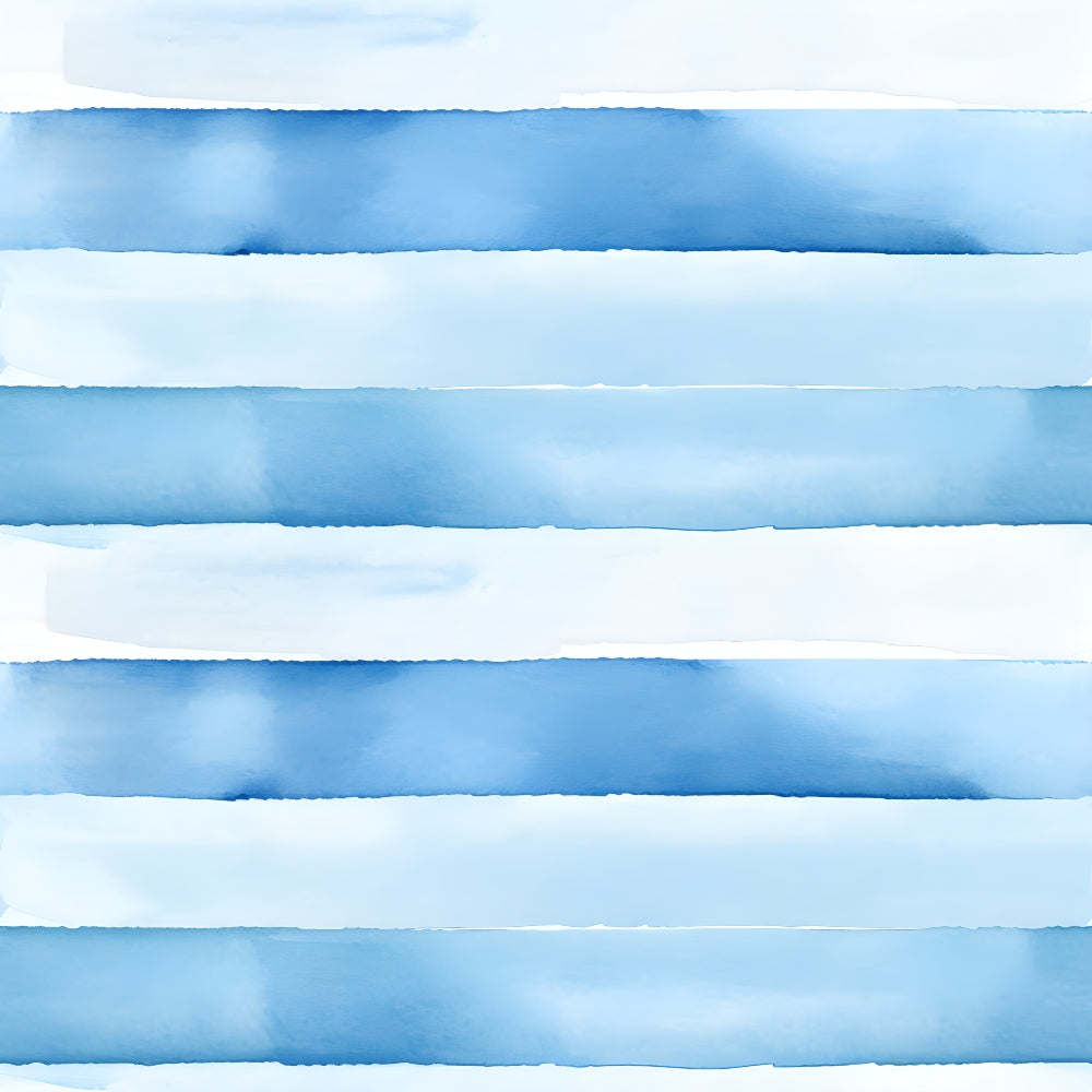 azure blue, watercolor stripes, horizontal bands, ocean waves, coastal theme, mediterranean blues, soft brushstrokes, flowing water, sea-inspired,, fabric panel, serene mood, painterly style, wave patterns, blue gradient, nautical design, tranquil waters, artistic stripes