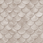 mermaid scales, fish scales, overlapping pattern, neutral beige, taupe, cream, sparkly dots, shimmering stars, ocean theme, aquatic design, scalloped pattern,, fabric panel, nautical theme, underwater motif, repetitive scales, dimensional texture, fantasy theme, coastal design, sea creature pattern