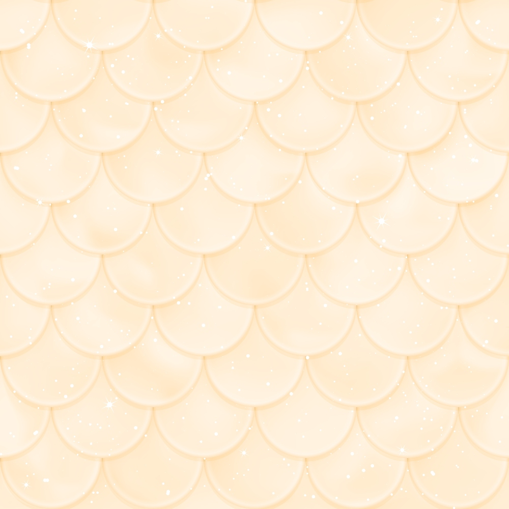cream, beige, peach, mermaid scales, scalloped pattern, overlapping scales, fish scales, geometric design, repetitive pattern, subtle texture,, fabric panel, ocean inspired, nautical theme, soft pastels, monochromatic, layered scales, aquatic motif, gentle waves, coastal design