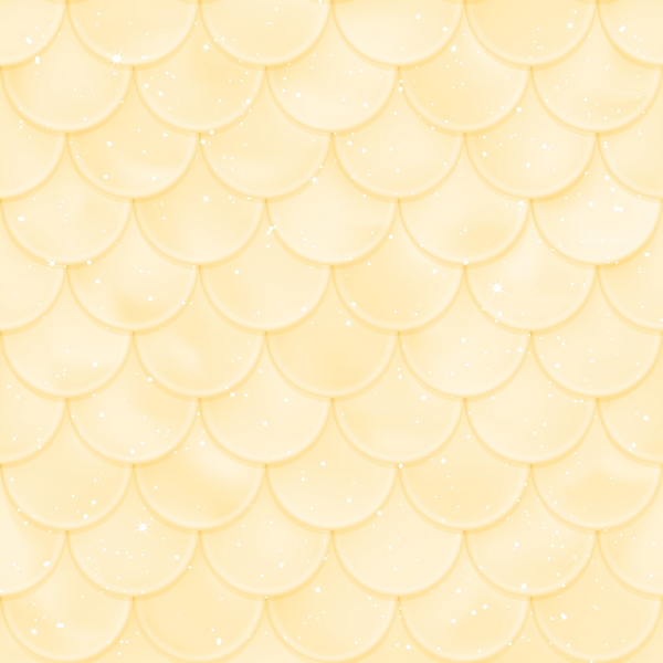 pale yellow, cream, golden yellow, mermaid scales, scale pattern, overlapping scales, fish scales, scalloped design, geometric pattern, ocean theme, nautical, marine,, fabric panel, soft pastel, whimsical, fantasy, underwater, repetitive pattern, textured appearance
