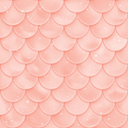 coral pink, blush pink, mermaid scales, fish scales, scalloped pattern, geometric design, sparkles, glitter effect, starbursts, magical, whimsical, fantasy theme,, fabric panel, ocean inspired, underwater motif, dreamy, enchanting, repetitive pattern, mythical