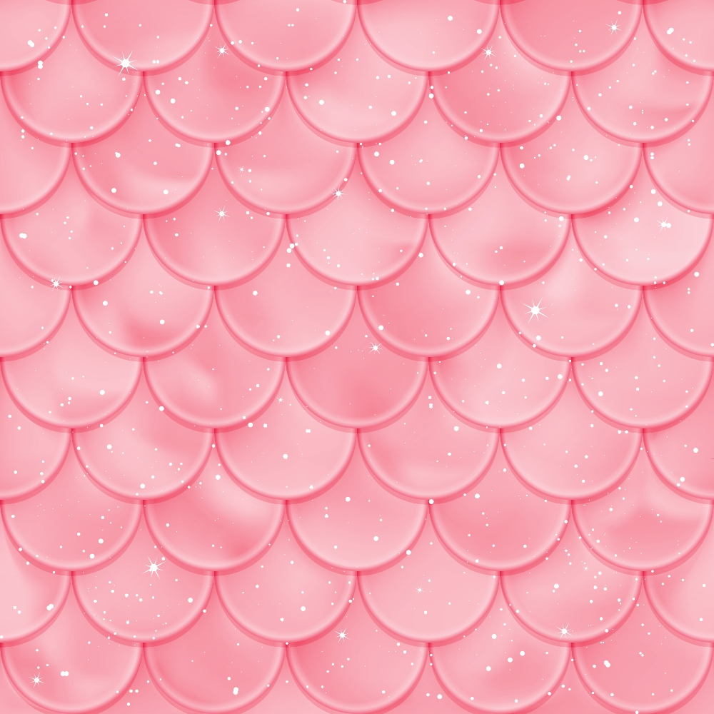 pink, mermaid scales, scale pattern, coral pink, rose pink, sparkles, shimmer, fantasy, whimsical, overlapping scales,, fabric panel, magical, underwater theme, iridescent, soft pink, repetitive pattern, nautical, oceanic, starlight effects