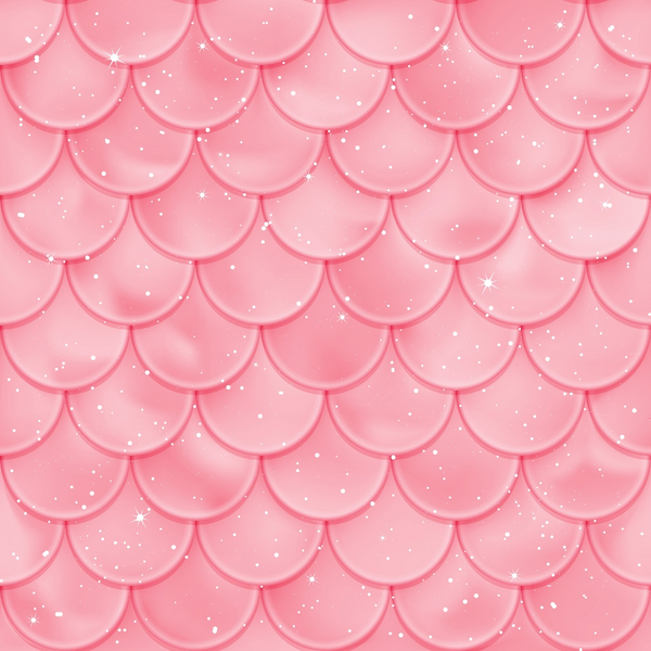 pink, mermaid scales, scale pattern, coral pink, rose pink, sparkles, shimmer, fantasy, whimsical, overlapping scales,, fabric panel, magical, underwater theme, iridescent, soft pink, repetitive pattern, nautical, oceanic, starlight effects