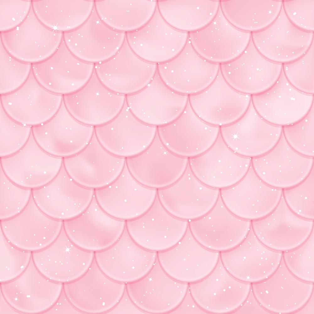 pink, mermaid scales, scalloped pattern, pastel pink, blush pink, sparkles, stars, shimmer, whimsical, fantasy, ocean theme, aquatic, geometric scales,, fabric panel, dreamy, magical, overlapping scales, iridescent effect, nautical