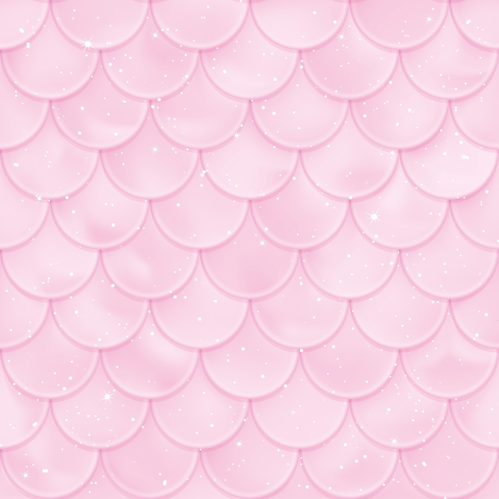 pink, mermaid scales, scalloped pattern, pastel pink, light pink, sparkles, glittery, shimmery, overlapping scales, fish scales, fantasy, magical, whimsical, dreamy,, fabric panel, geometric pattern, repeating design, ocean theme, underwater
