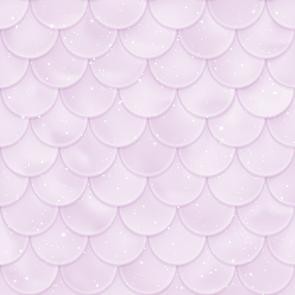 lavender, purple, lilac, mermaid scales, scalloped pattern, overlapping scales, sparkles, glittery, shimmery, fish scales,, fabric panel, whimsical, fantasy, magical, ocean themed, sea creature, pastel, soft colors, repetitive pattern
