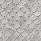 silver, gray, mermaid scales, fish scales, overlapping pattern, shimmery, sparkles, stars, metallic, monochromatic,, fabric panel, geometric, sea theme, ocean inspired, dimensional, textured appearance, neutral tones, crafting material, seamless pattern